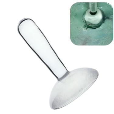 Imagem de BOSREROY Fundo plano Muller de vidro – Pilão de moagem transparente para fabricação de pigmentos e tintas