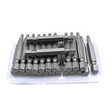 Imagem de TEMO 25 peças T20H segurança à prova de violação Torx 6 pontos 2 polegadas chave de fenda bits de inserção