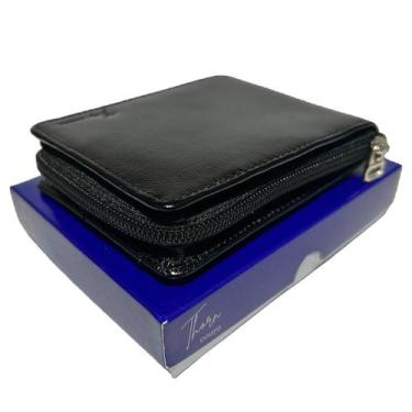 Imagem de Carteira masculina de couro com ziper presente dia namorado pai - THOR