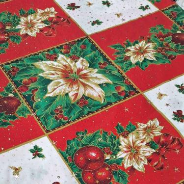 Imagem de Tecido Oxford Natal Estampado Natalino Brilho  Rolo 4 Metros