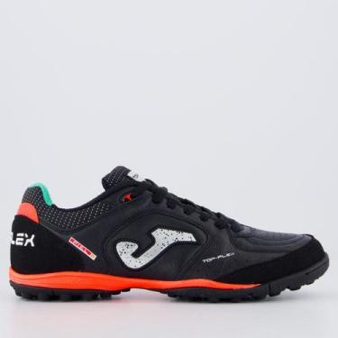 Imagem de Chuteira Joma Society Top Flex Preta e Branca, 40