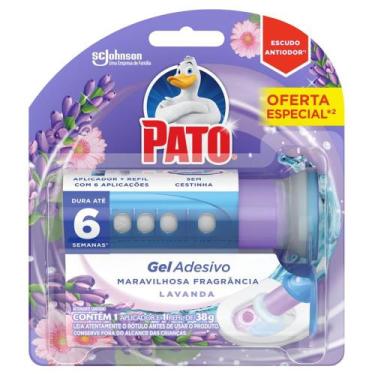 Imagem de Detergente Sanitário Pato Gel Adesivo Lavanda 38g, Lavanda