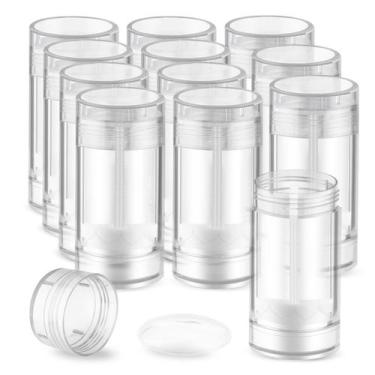 Imagem de Recipiente de desodorante de plástico DMUUUDM 75mL, pacote com 12
