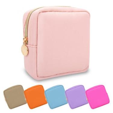 Imagem de Bolsa de maquiagem UIXIZQ Mini Nylon Travel Toalete Flamingo