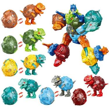 Imagem de Conjunto transformado de robôs de dinossauro STEM 6 em 1 Toy KaxineU