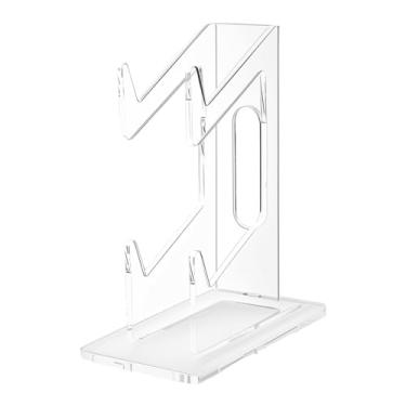 Imagem de 2-Tier Game Controller Holder, Dual Controller & Headphone Stand – Universal Game Console Organizer Compatible with PS5 Xbox Nintendo Switch – Clear Acrylic Display, Desk Mount