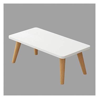 Imagem de Mesa de centro de design simples para sala de estar pequena mesa de centro simples moderna mini mesa redonda mesa lateral sofá armário lateral mesa de canto mesa de cabeceira simples e econômica