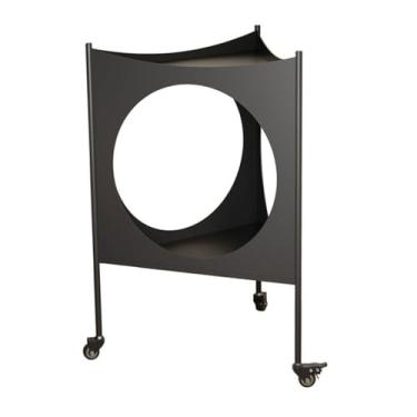 Imagem de Mesa lateral minimalista moderna e minimalista móvel carrinho de armazenamento para sala de estar com rodas mesa de cabeceira de café