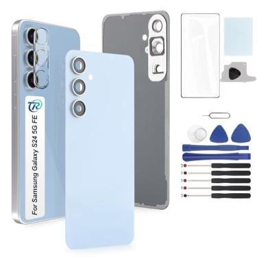 Imagem de Para Samsung Galaxy S24 FE 5G SM-S721 traseira azul substituição para Samsung S24 FE 5G traseira azul capa de bateria de substituição acessórios de porta peças com ferramentas de reparo