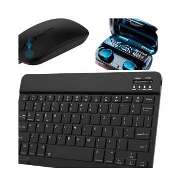 Imagem de CONJUNTO KIT TECLADO MOUSE BLUETOOTH COM FONE DE OUVIDO M10 CADA TRABALHO ESCRITORIO