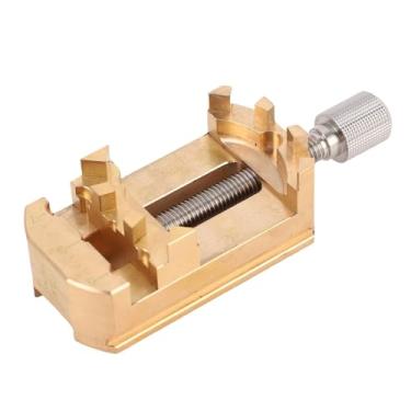 Imagem de Jiawu Mini Braçadeira de Torno, Torno de Prensa de Broca Fractal de Cobre de Aço Inoxidável 304 Resistente, Mesa Multifuncional para Fazer Joias, Artesanato de Escultura, Modelo de