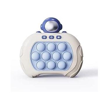 Imagem de Pop It Eletrônico Anti-Stress Com Som e Luzes: Brinquedo Bolhas Relaxantes e Divertidas para Crianças e Adultos Fidget Toy Sensorial Seguro Premium (Astronauta Capacete)