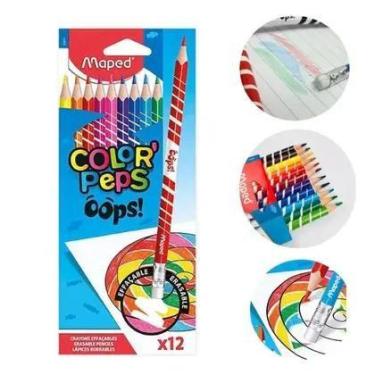 Imagem de Lapis de cor colorpeps oops apagave 12 cor maped