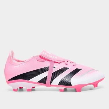 Imagem de Chuteira Campo Adidas Predator League LIN Unissex, Rosa, 39