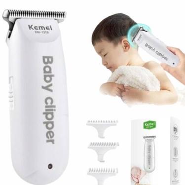 Imagem de Aparador de Cabelo Portátil Kemei KM-1319 Original Bivolt Ideal Para C