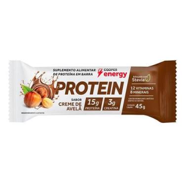 Imagem de Barra de Proteína Cooper Energy Protein Sabor Creme de Avelã 45g