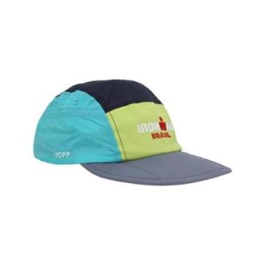Imagem de Boné Esportivo Yopp Ironman Brasil Respirável 5 Panel Verde-Unissex