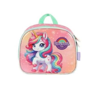 Imagem de Lancheira Escolar Luxcel Up4You Unicórnio Rosa e Lilás-Feminino