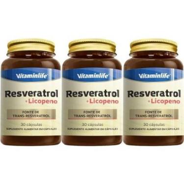 Imagem de Kit 3X Resveratrol + Licopeno - 30 Cápsulas - VitaminLife-Masculino