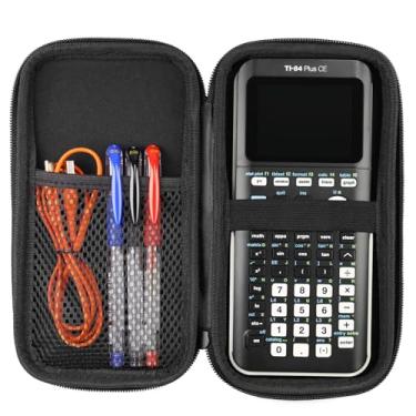Imagem de Calculadora Ti-84 Plus CE Capa: Ti84 Capa para Texas Instruments TI 84 Plus CE Graphing Calculator - Hard Carry Fit TI-Nspire Cx Cas II C TI-83 TI-85 TI-89 TI-84 (preto)