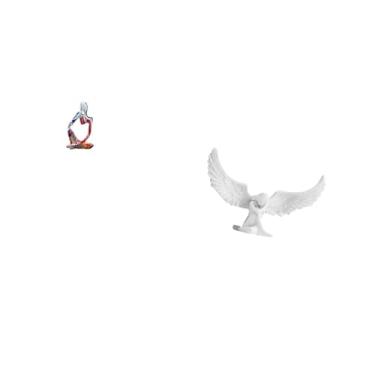 Imagem de Fenteer Escultura de Estatueta Angelical Abstrata em Resina, Ornamento para Escritório, Quarto, Estante, Mesa, Decoração Colecionável, Gaveta, Corredor, Loja