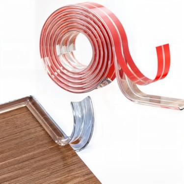 Imagem de Fita protetora de silicone para cantos | Proteção para móveis, mesas e cantos(2 - Metros)