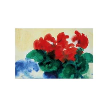 Imagem de Pôster e impressões em tela de flores vintage - reprodução de pintura de arte de parede famosa - Ciclame-imagens para sala de estar 40 x 65 cm 16 x 26 polegadas sem moldura