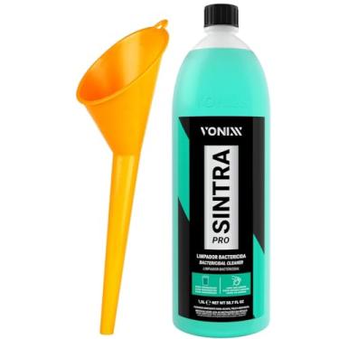 Imagem de Kit Limpador Concentrado Multiuso Sintra Pro 1,5l Vonixx Funil Cabo Longo Laranja 26,5cm Karbox