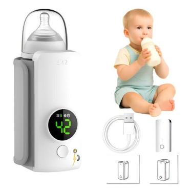 Imagem de Aquecedor Portátil De Mamadeira Leite USB Display Digital S fio - Epsi