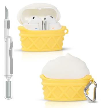 Imagem de Capa para Samsung Galaxy Buds 3/3 Pro (2024) | para fones de ouvido Galaxy Buds 3 FE (2025) | Capa protetora de carregamento de silicone | Design de pele de vários estilos | com kit de limpeza e