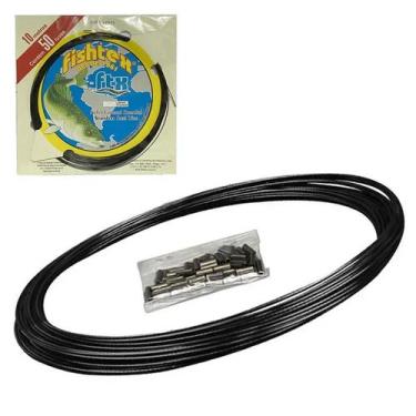 Imagem de Cabo de Aço Fishtex Black 10lb (10m, flexível)