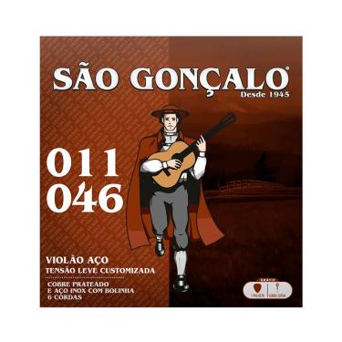 Imagem de Corda São Gonçalo P/ Violão Aço Customizado 11/46 - EC0441