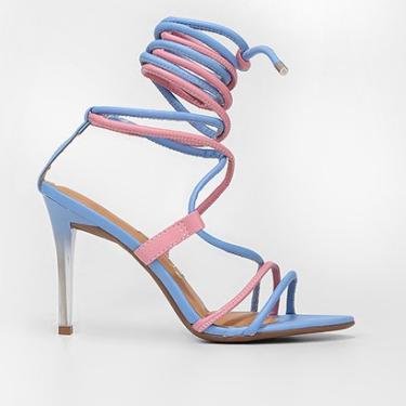 Imagem de Sandalía Vizzano Salto Fino Amarração Color Feminina-Feminino