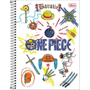 Imagem de Tilibra - Caderno Espiral Capa Dura Universitário 1 Matéria One Piece Netflix 80 Folhas - Fundo Branco - Elementos