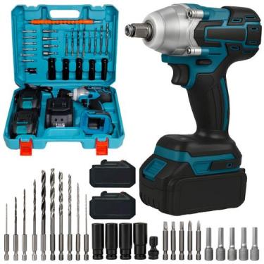 Imagem de Chave De Impacto Com Maleta De Ferramentas Multiuso Bivolt 21V Com Mal