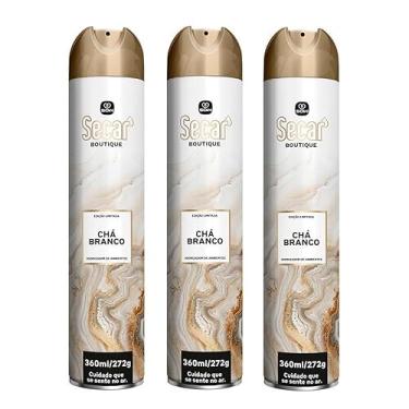 Imagem de Kit 3 unids Odorizador de Ambientes 360ml – Fragrância Chá Branco – Perfume Suave e Refrescante para Casa e Escritório