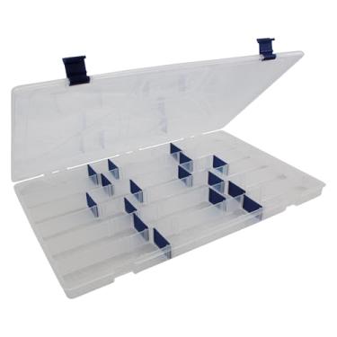 Imagem de Estojo De Pesca 23 Divisórias Ajustáveis Removíveis PVC