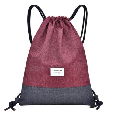 Imagem de Mochila Com Cordão Para Água, Bolsa Espova Casual Para Academia, Bolsa de Viagem Para Homens E Mulheres