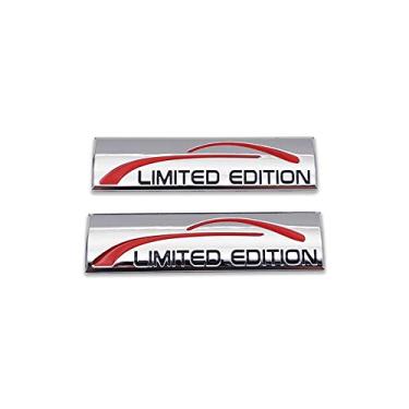 Imagem de 2X emblema de carro com logotipo de metal cromado edição limitada premium 3D Sport Turbo crachá Auto Traseiro Adesivo lateral Fender DecalqueAxleZx 9 cm x 2.4 cm x 0.5 cm prata LMET-L2