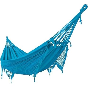 Imagem de REDE DE DESCANSO CASAL GRANDE (Azul petróleo)