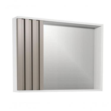 Imagem de Espelheira Ripado 80 Cm Branco/santiago