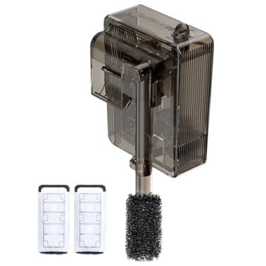 Imagem de minilake Filtros de peixe para aquários, filtro de aquário pequeno para 5 galões com fluxo ajustável, filtragem de 3 estágios para água doce e salgada