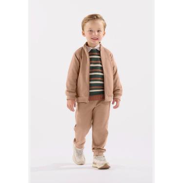 Imagem de Conjunto Infantil Masculino em Malha Alfaiataria com Jaqueta e Calça Up Baby-Masculino