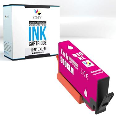 Imagem de CMYi Cartucho de tinta de substituição magenta 910XL para HP OfficeJet 8012e, 8014e, 8015, 8015e, 8017e, 8022, 8022e, Pro 8010, Pro 8012, Pro 8014, Pro 8020, Pro 8020e, Pro 8021, Pro 8022, Pro 8002