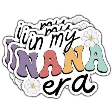 Imagem de Adesivo de presente para avó (3 peças) in My Nana Era, adesivos de vinil à prova d'água para livros, laptops, telefone, garrafas de água, copo Kindle de 7 cm