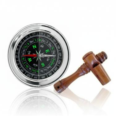 Imagem de Bússola Profissional Caça Trilha e Apito inhambu Açu 01