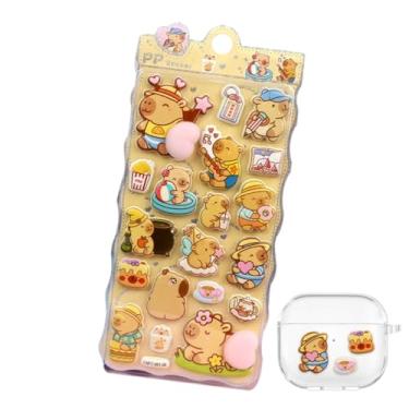 Imagem de Autocolantes de Bolha,Decalques Removíveis de Desenhos Animados | Adesivos de para Crianças para Diário,para Artesanatos Capa de Telemóvel Computador Aniversário Natal Casa