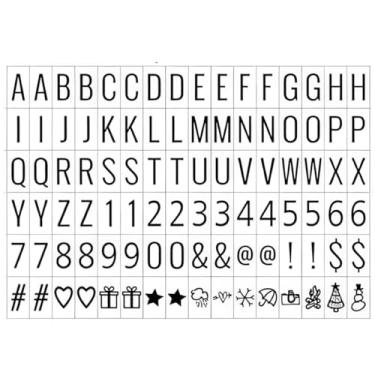 Imagem de 96 Letras para Luminária Letreiro de Cinema Palavras - Lightbox - A4