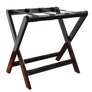 Imagem de Bagageiro Suporte de mala Prateleiras domésticas dobráveis quartos de hotel roupas de madeira maciça armários de chão fáceis de instalar, 4 cores, 3 tamanhos (cor: branco, tamanho: 60 x 45 x 60 cm