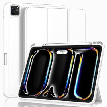 Imagem de ZryXal Nova capa para iPad Pro de 13 polegadas (M5) 2025 / (M4) 2024 com suporte para lápis, capa inteligente para iPad [suporta Pencil Pro e Pencil (USB-C)], suporta Touch ID e despertar/hibernar